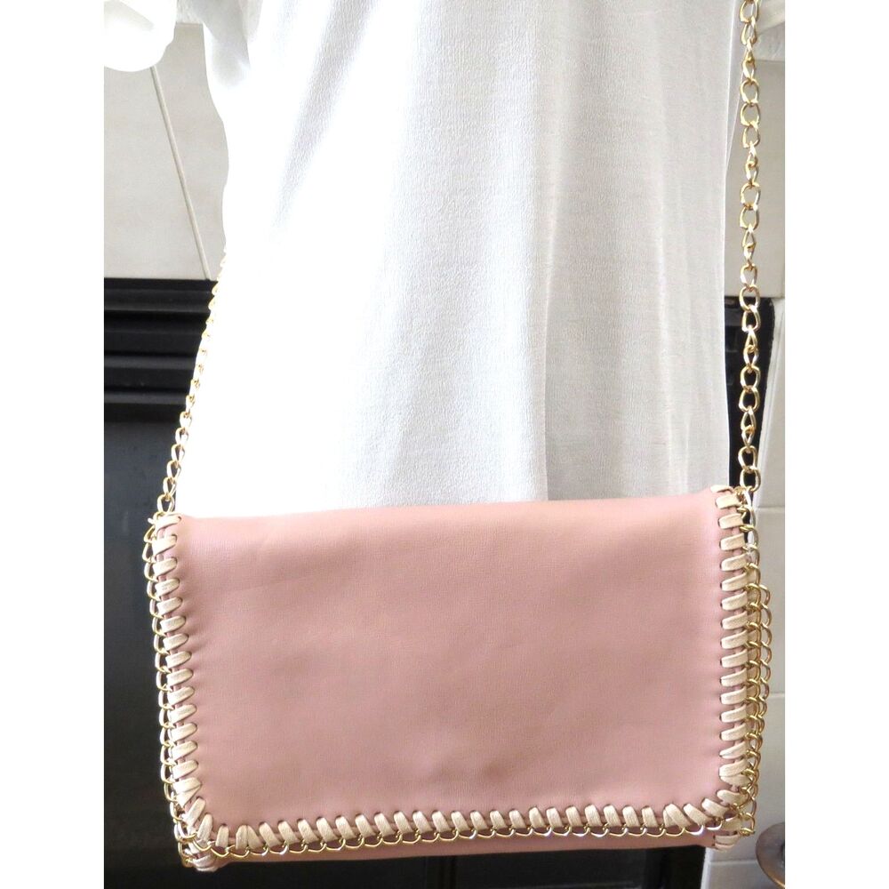 Urban Expressions Maison Whipstitch Vegan Leather Crossbody Convertible Bag NWOT - Picture 2 of 11